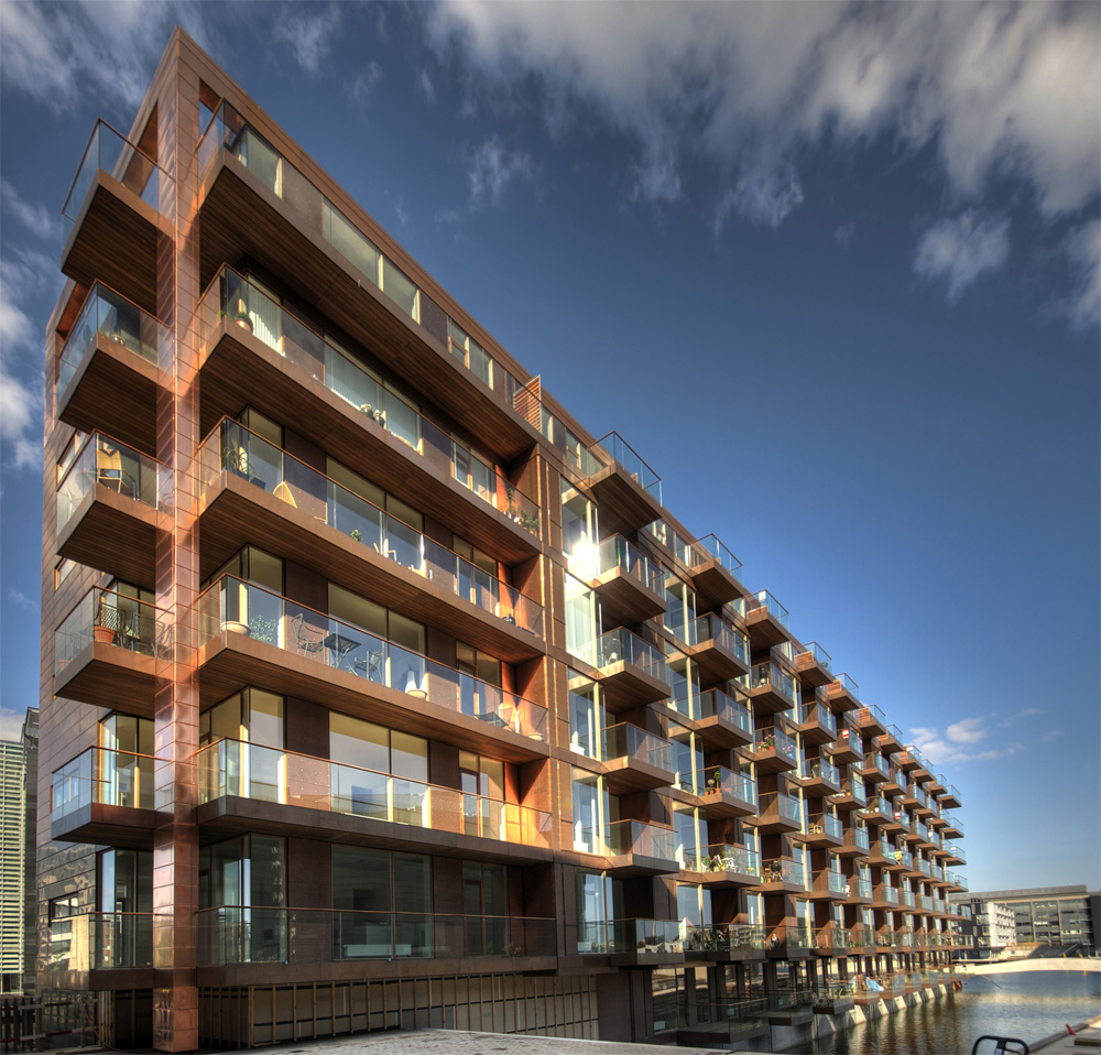 New apartments in Frederikskaj, Copenhagen