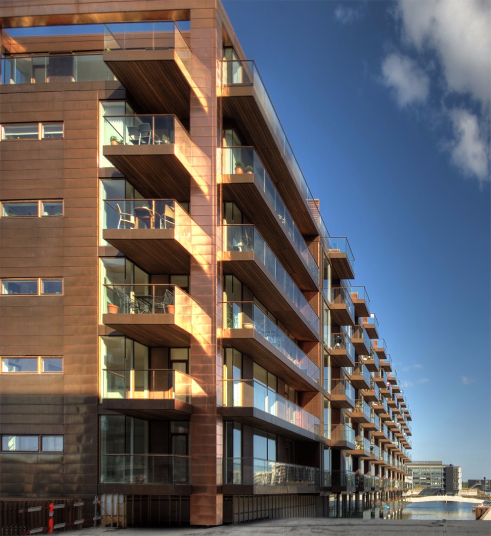 Facade covered with TECU® Classic